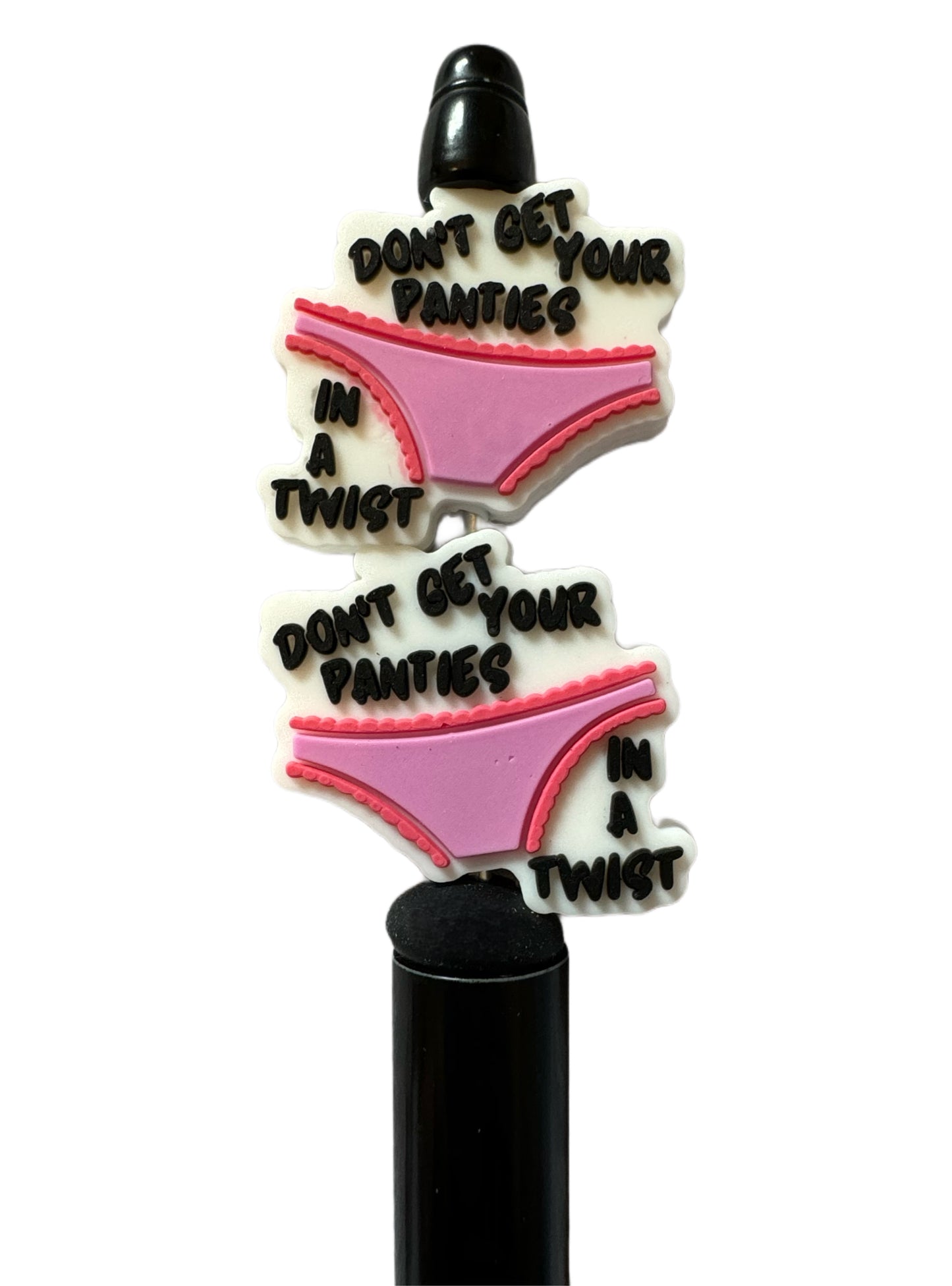 ADULT CONTENT! Don't Get Your Panties in a Twist Silicone Focal Bead for Beadable Pens, Keychains & More!