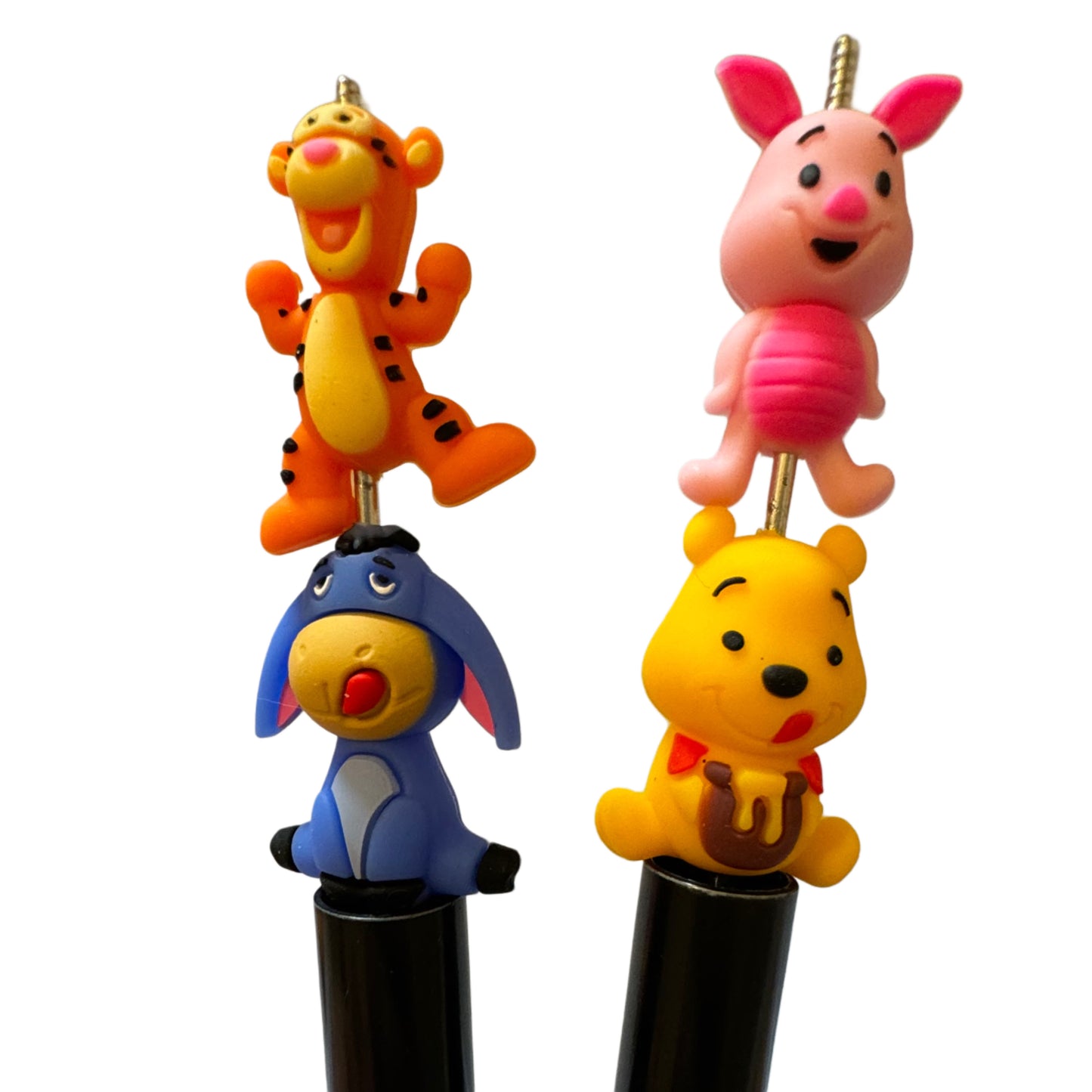 3d Winnie the Honey Bear and Friends Silicone Focal Bead for Beadable Pens, Stylus, Keychains and More!