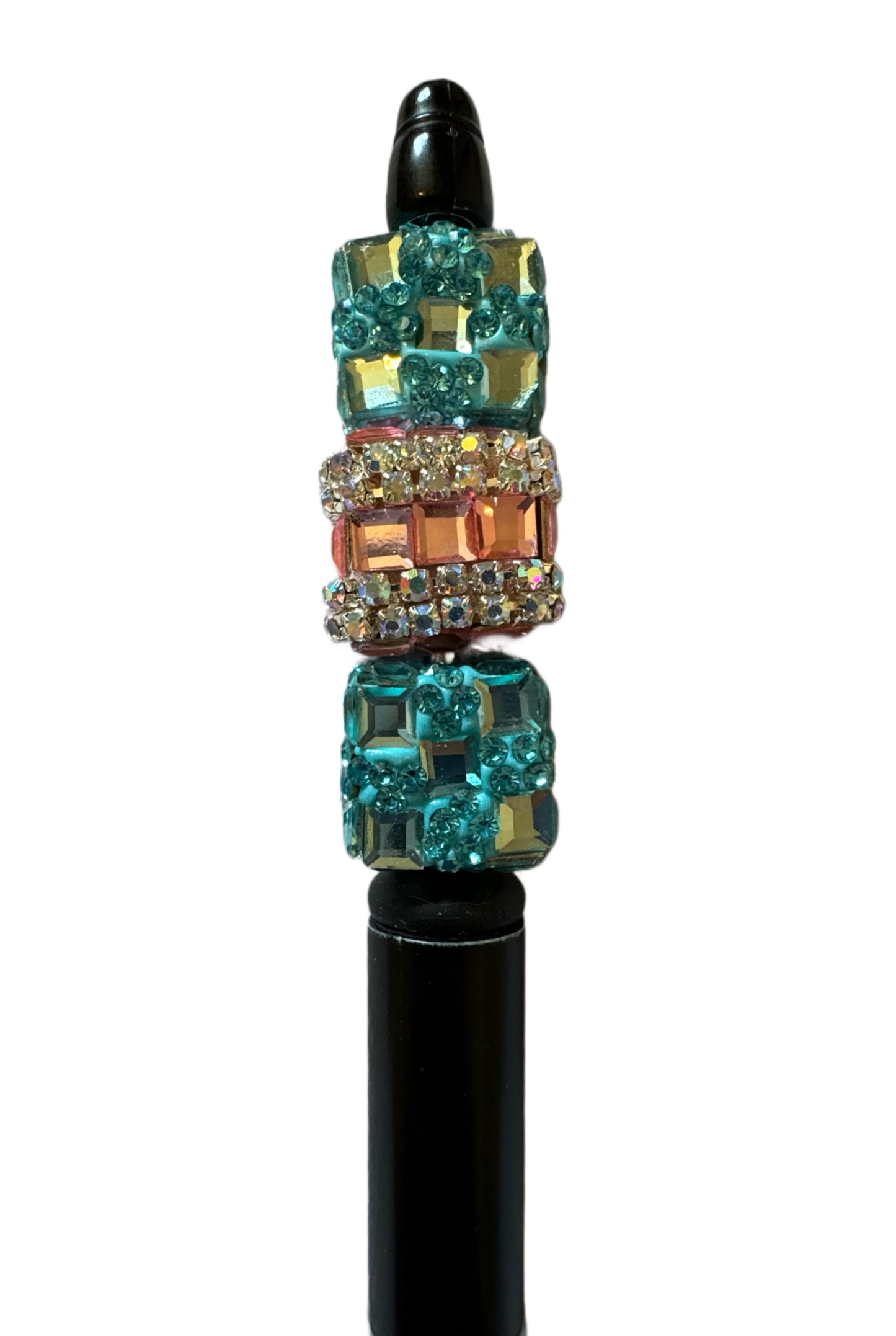 4 Pieces Gorgeous 15mm Chunky Rhinestone and Clay Cube Square Beads Mix for Beadable Pens, Keychains, Bracelets, Earrings and More!