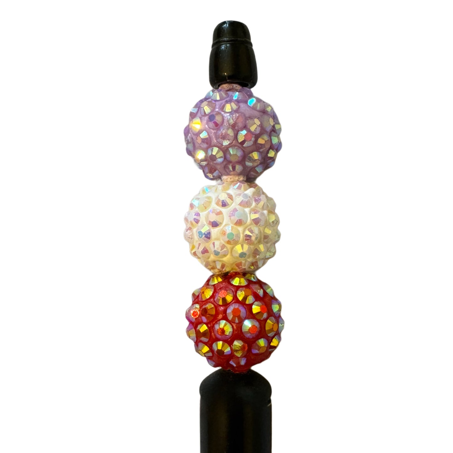 10 Pieces 16mm Acrylic Rhinestone and Clay Beads Mix for Beadable Pens, Keychains, Bracelets, Earrings and More. Perfect for Your DIY Projects!