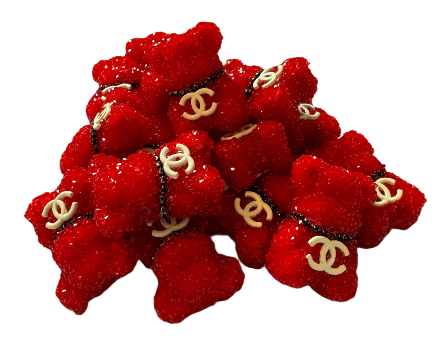 CC Sugar Bear Designer Inspired Bead for Beadable Pens, Stylus, Pencils, Keychains and More!