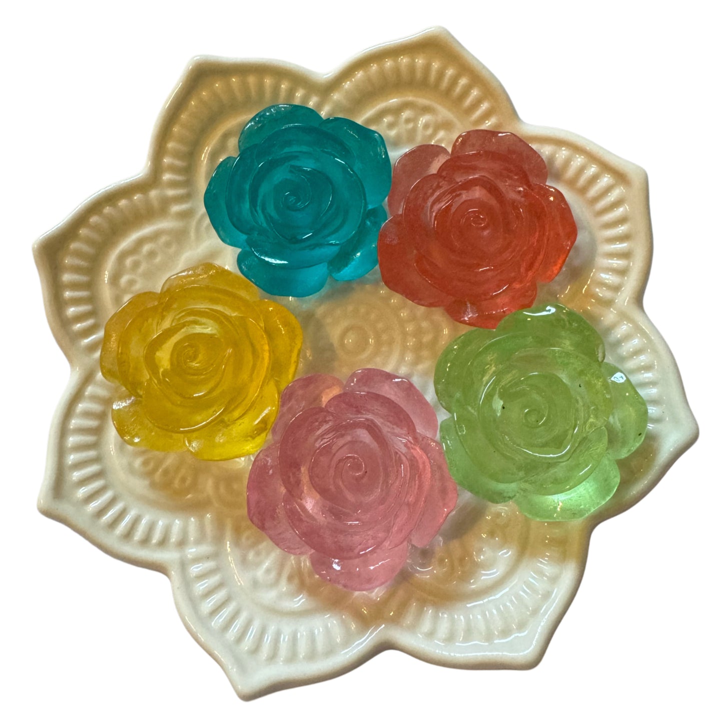 30mm Luminous Jelly Flower Flatback Cabochon Perfect for Your DYI Projects with Phone Cases Water Bottles and More!