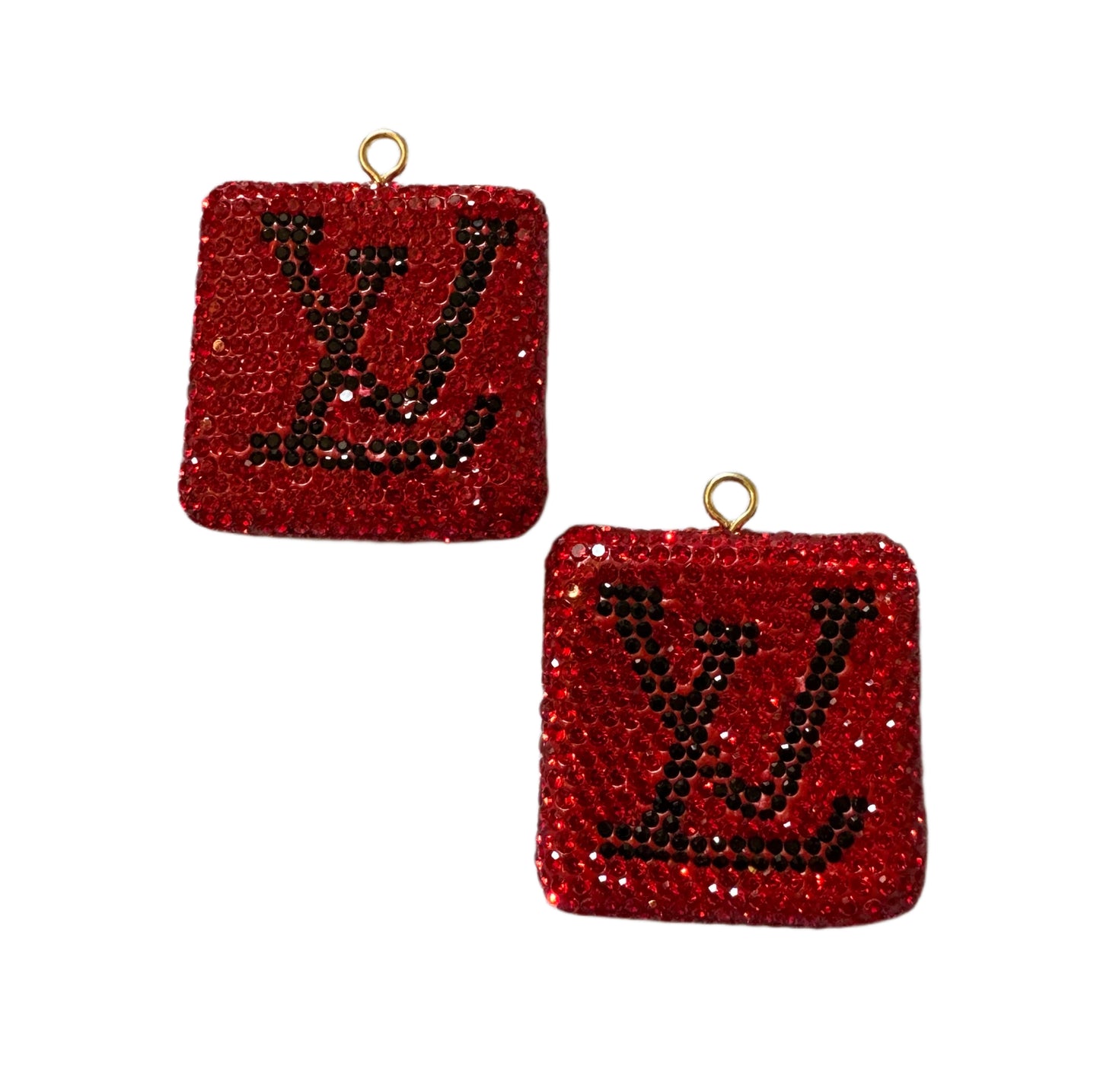 LV Rhinestone Pendant Designer Inspired Bead for Beadable Pens, Stylus, Pencils, Keychains and More!