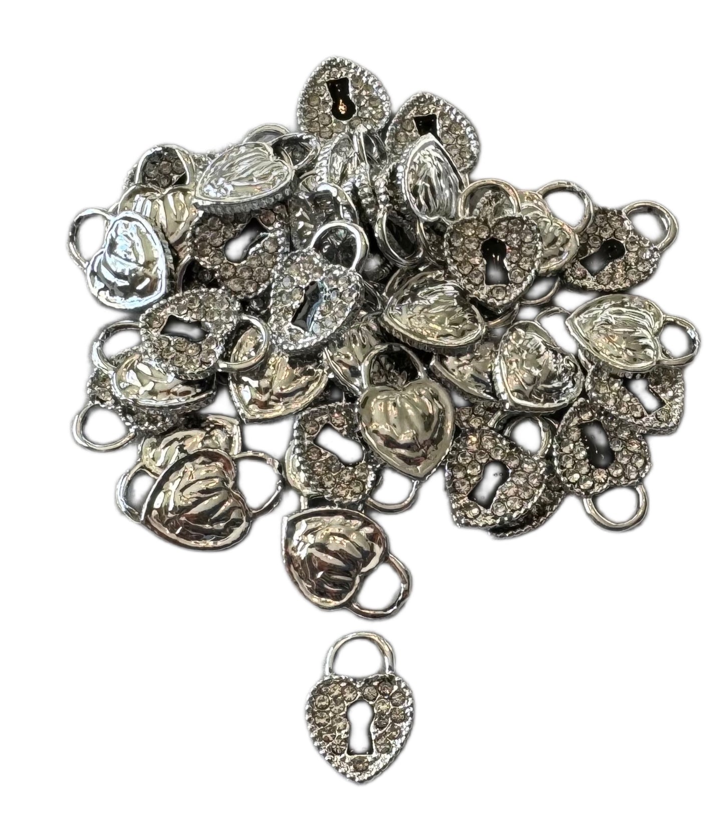 Tiffany Metal Locket and Key Pendant Designer Inspired for Beadable Pens, Keychains, Bracelets, Earrings and More!