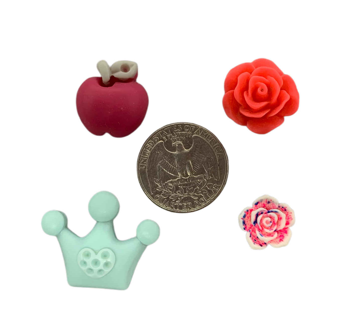 New Price Floral Treasure Hunt Mix Rose Flower Charm Cabochon Flat Back for DYI Phone Cases Water Bottles Scrapbook Hair Accessory