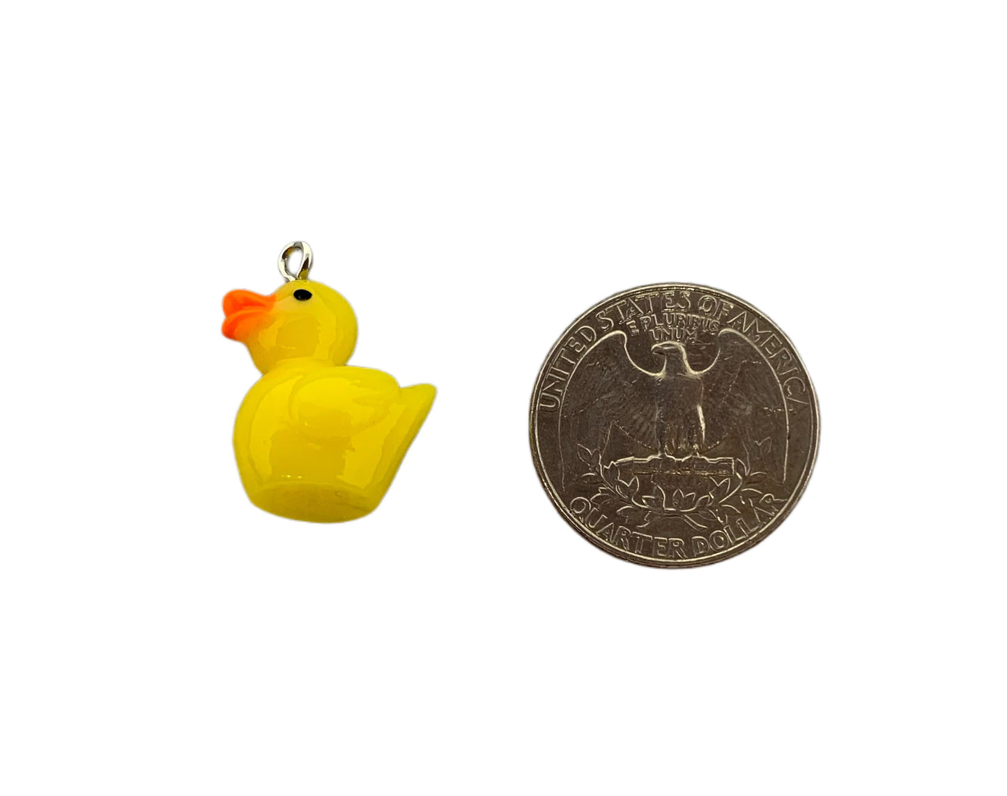 19mm 3D Resin Duck Pendant Rubber Duckie Style Cabochon DYI Phone Cases Scrapbook Hair Accessory Bracelet Decorative Cruising Ducks