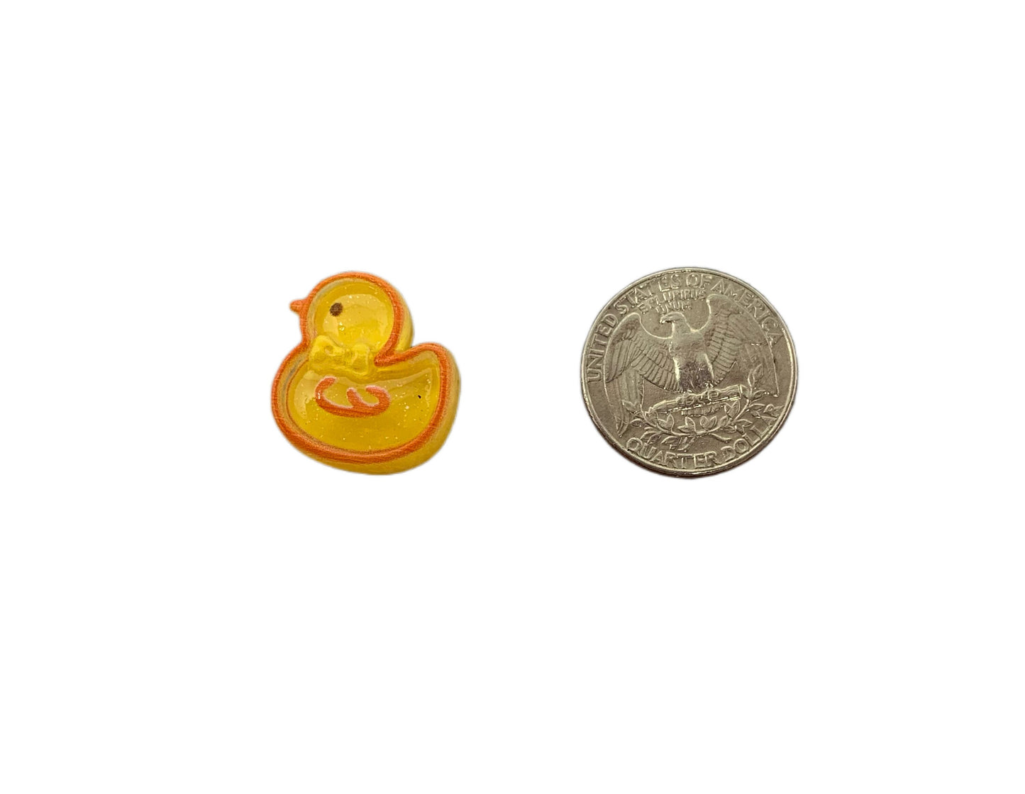 22mm Yellow Acrylic Duck Charm Cabochon DYI Phone Cases Scrapbook Hair Accessory Water Bottle Decorative Cruising Ducks Flat Back Flatback