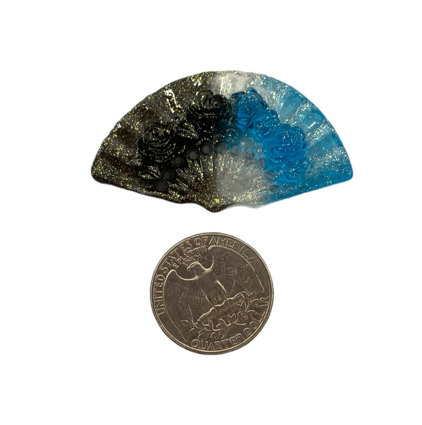 New Price! 29mm Sparkle Glitter Fan Resin Cabochon Mix Flat Back DYI Phone Cases Water Bottle Scrapbook Hair Accessory Decorative Floral