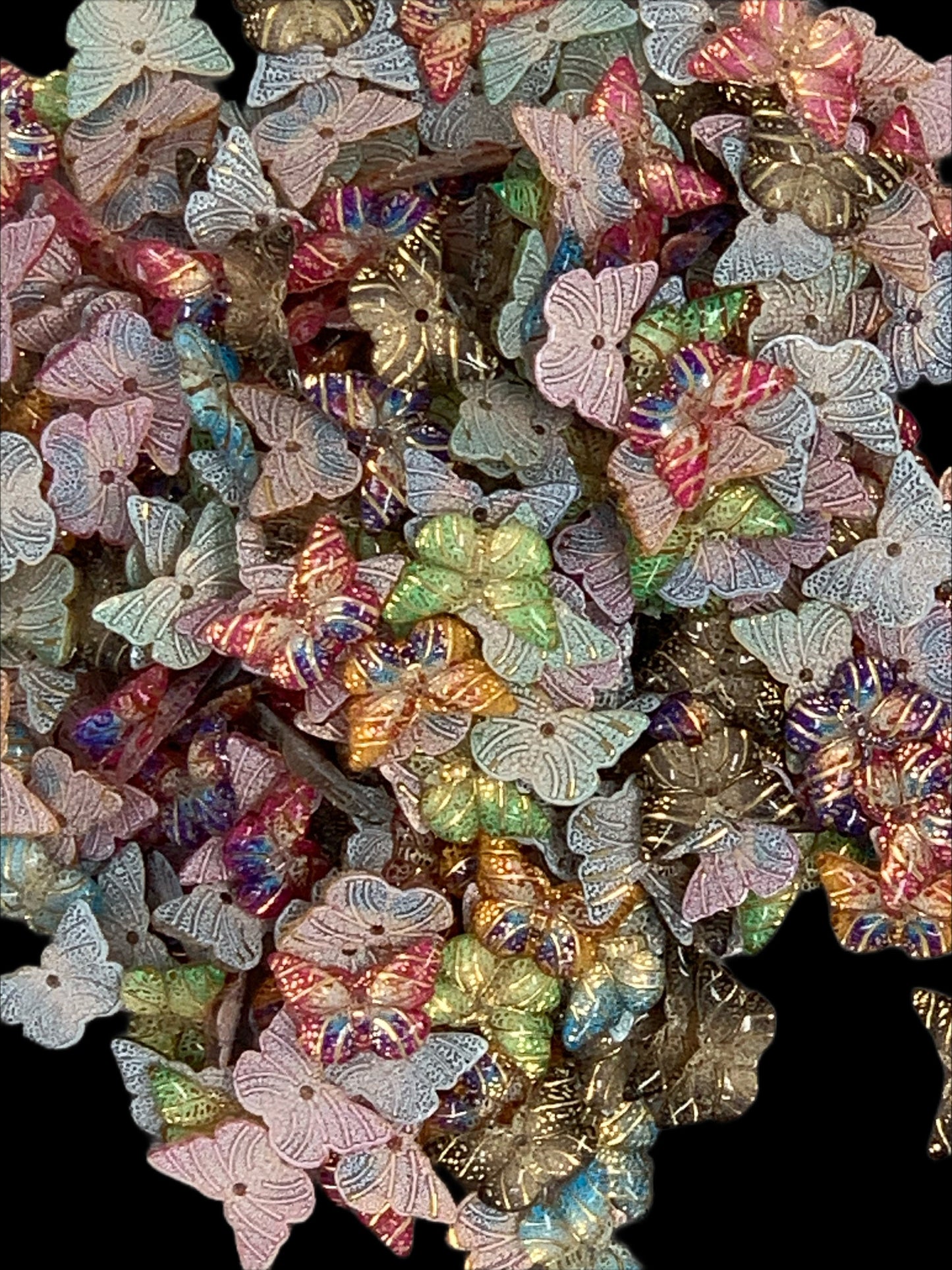 New Price! 10mm Pendant Style Butterfly Nail Charm Mixed Butterflies Cabochon DYI Phone Cases Scrapbook Hair Accessories