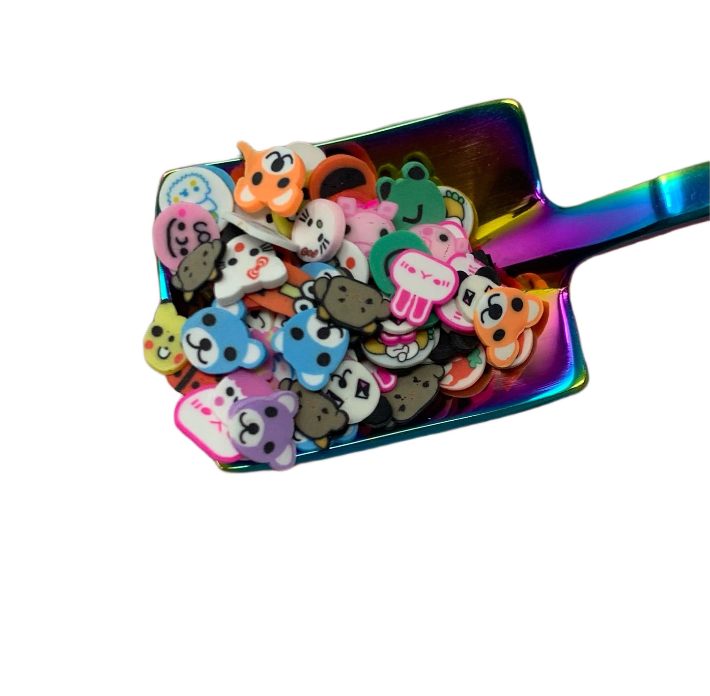 5, 10, 20 gm Kawaii Animal Polymer Clay Confetti Sprinkles Mix with Hello Kitty Great for Beadable Snow Globe Pens, Decoden, Slime, Nail Art