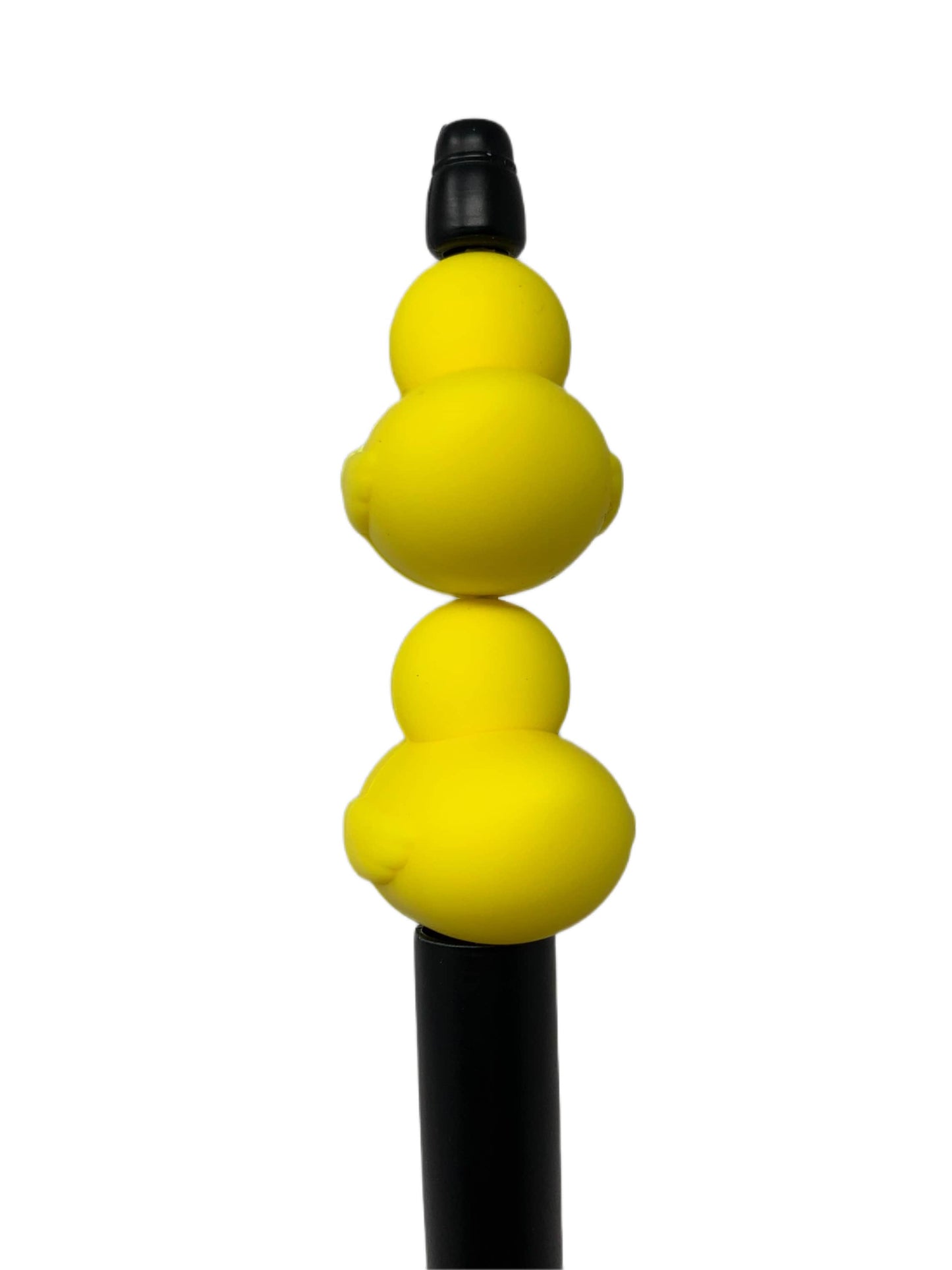 High Quality 3D Yellow or Pink Duck Silicone Focal Bead for Beadable Pens, Stylus, Pencils, Keychains and More. Great for Cruising Ducks!