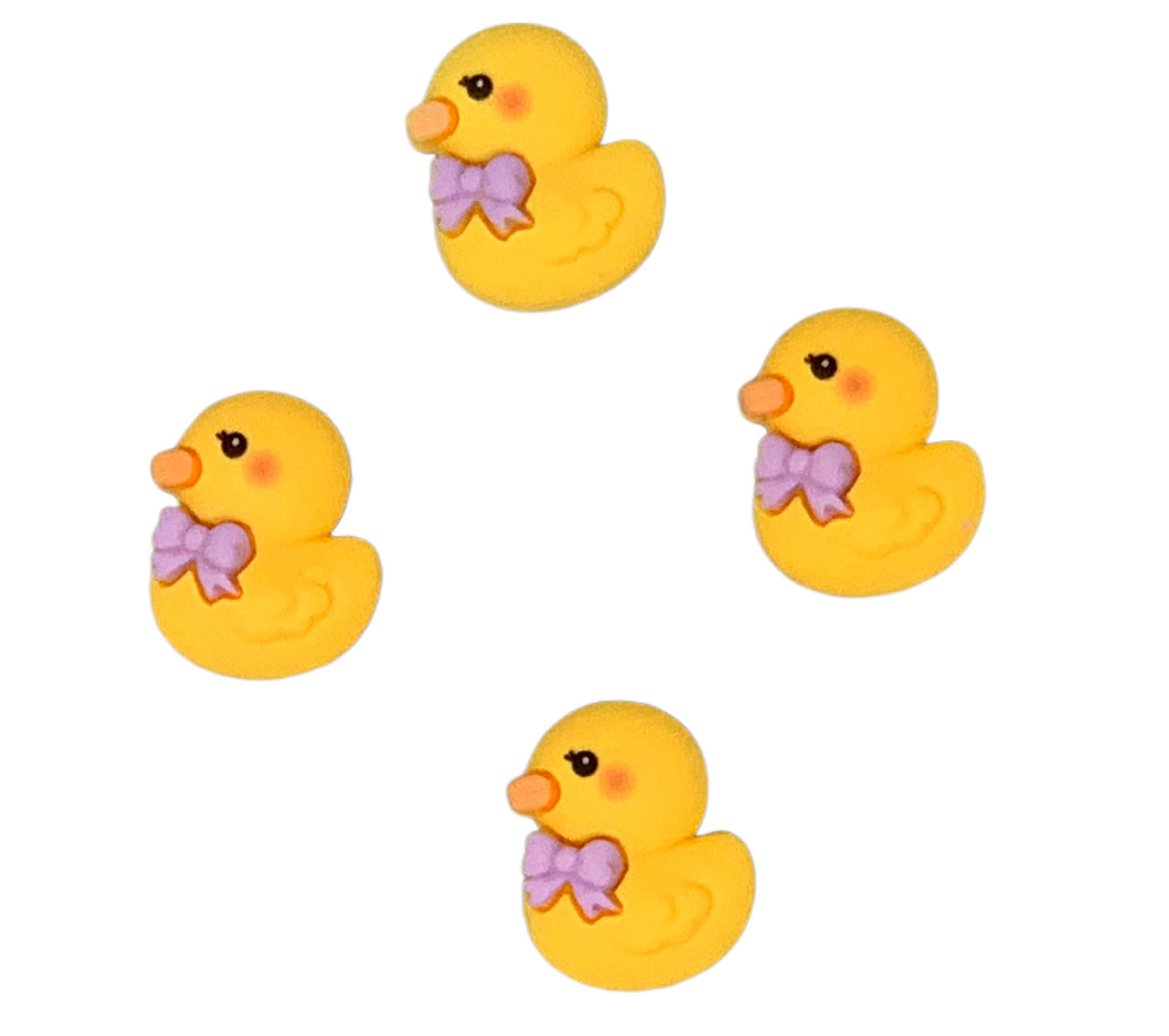 Flat Back Duck with Bow Resin Rubber Duckie Style Cabochon Charm DYI Phone Cases Scrapbook Hair Accessory Bracelet Decorative Cruising Ducks