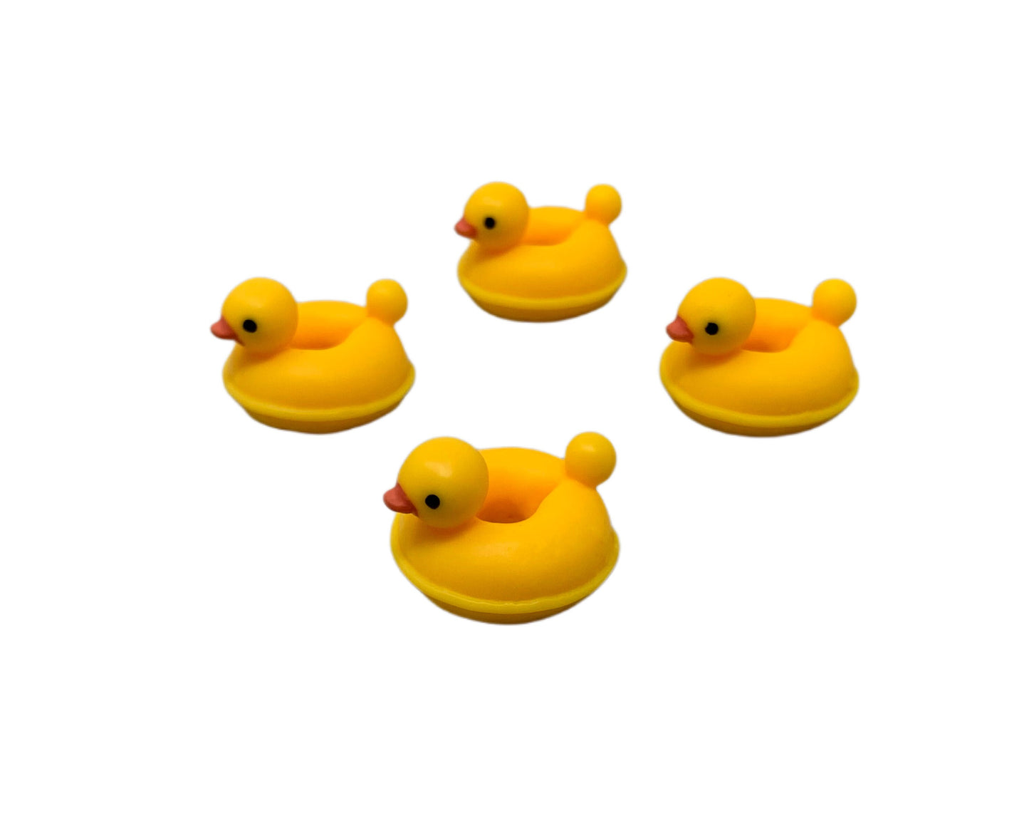 3D Duck in a Inner Tube Resin Rubber Duckie Style Cabochon Charm DYI Phone Cases Scrapbook Hair Accessory Bracelet Decorative Cruising Ducks