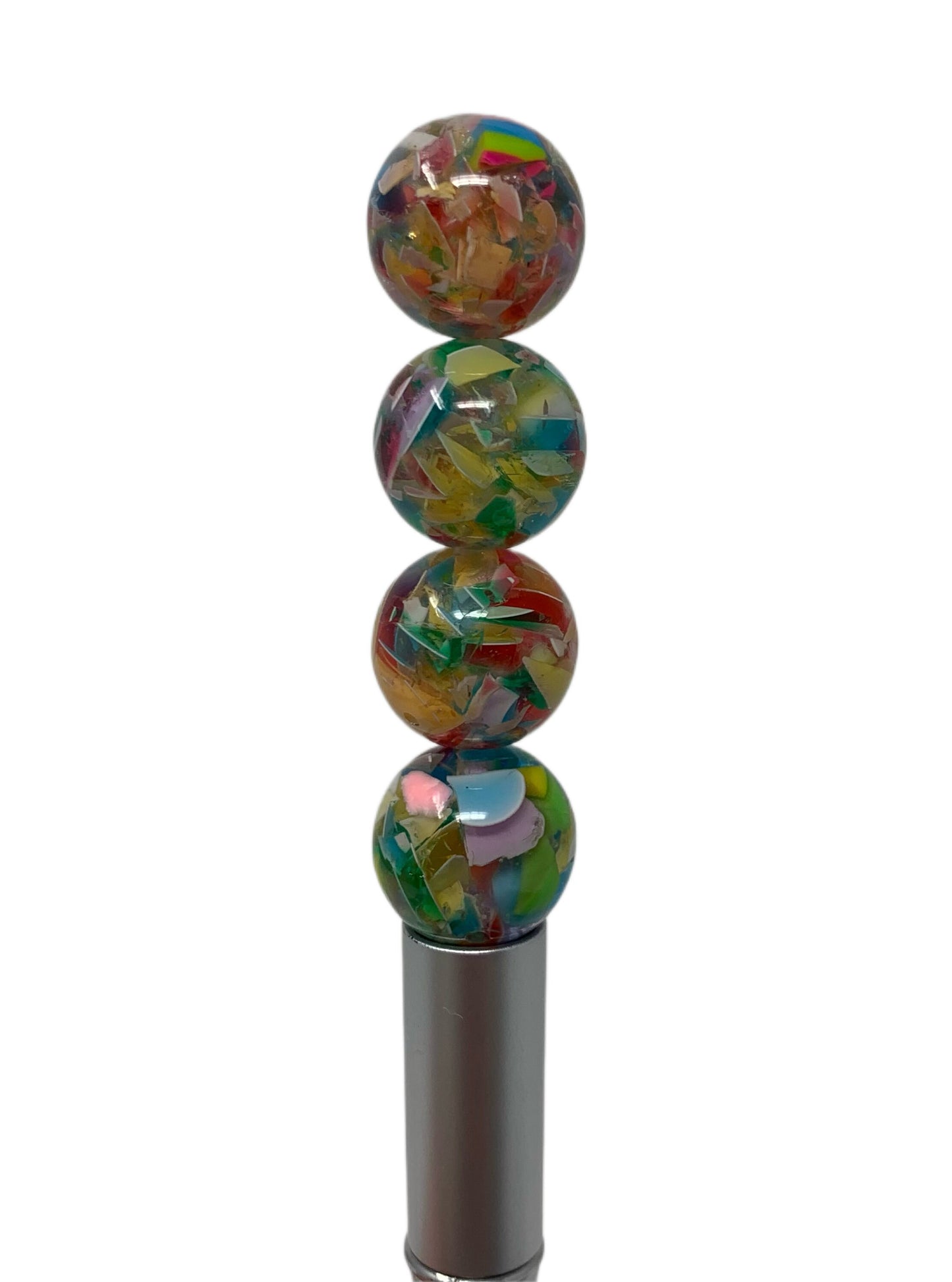 16mm Bubblegum Confetti with No Glitter Beads for Beadable Pen Stylus Keychain Bracelet and more for Your DIY Creations