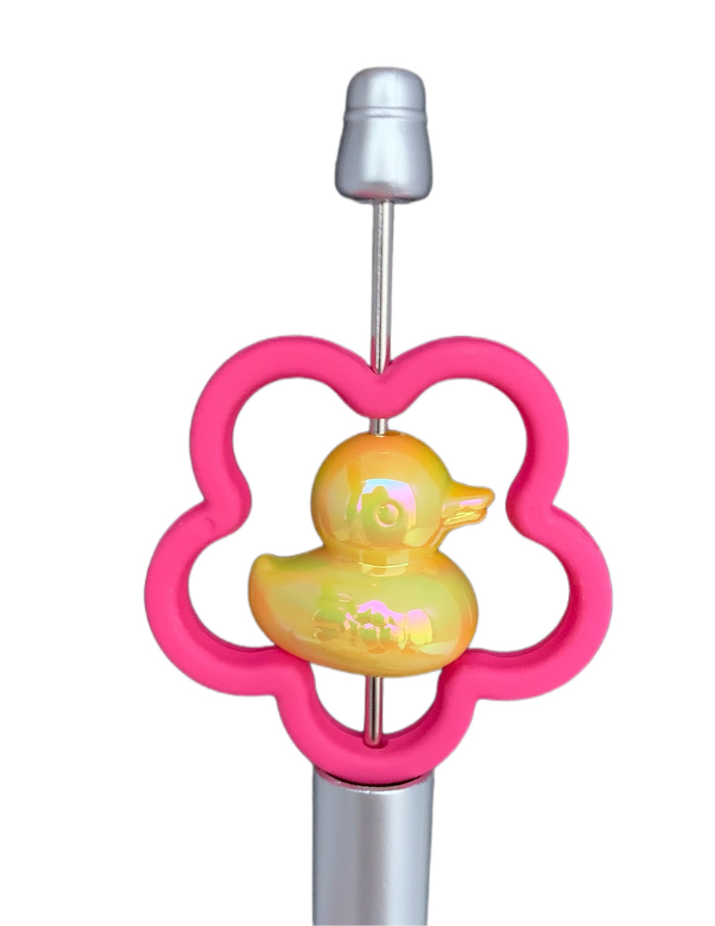 42mm Solid Color Flower Frame for Beadable Pen Stylus Keychain Bracelet and more for Your DIY Creations