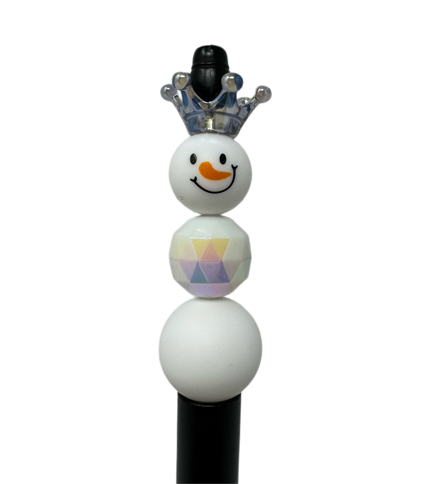 Christmas is Coming! Snowman Craft Kit for Beadable Pen Stylus Keychain and more for Your DIY Creations. Beads, Hats, and Crowns