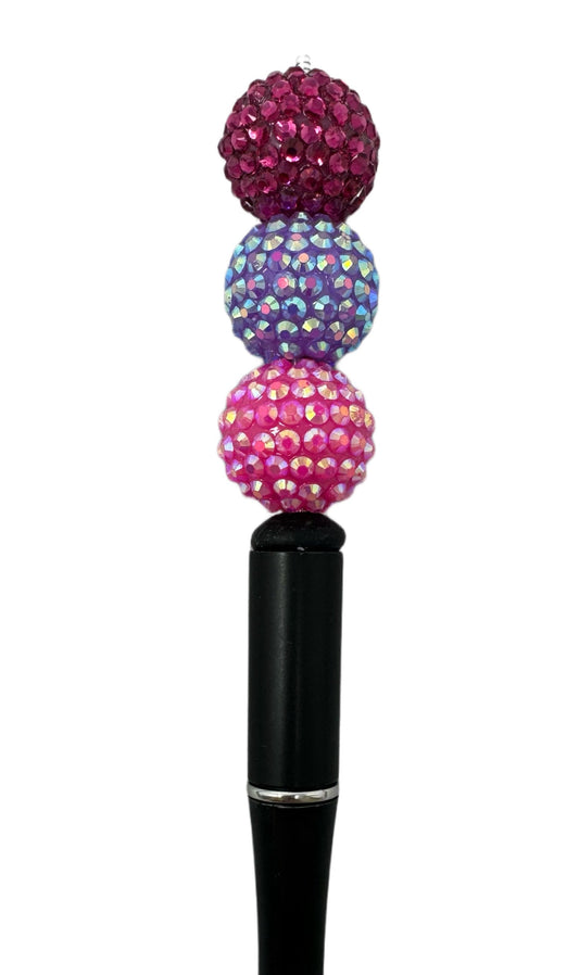 Now with More Colors! 20mm 10 Piece Mix of Acrylic Rhinestone Beads for Beadable Pen Stylus Keychain Bracelet Earrings and More.