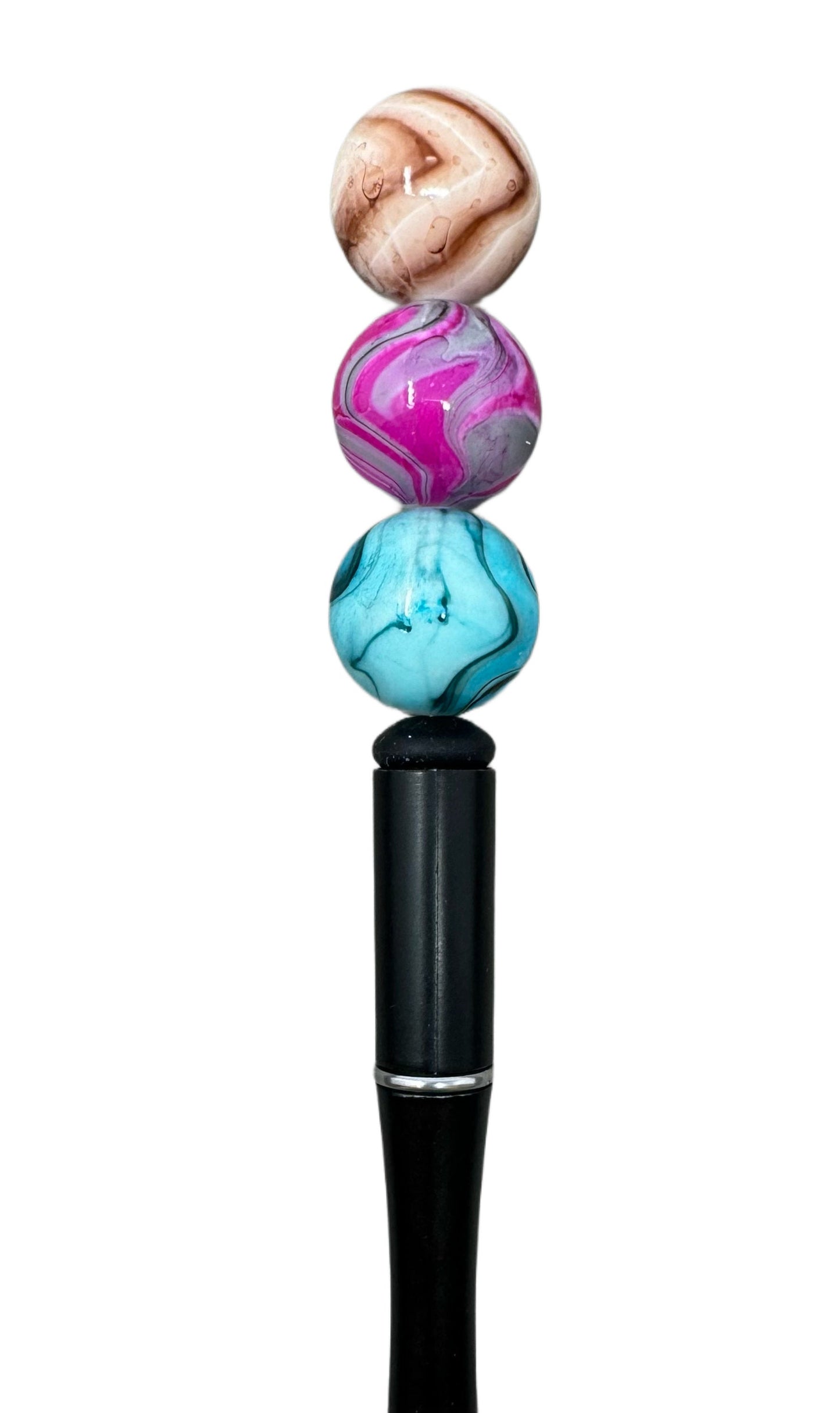 16mm or 20mm Acrylic Marble Effect Beads for Beadable Pen Stylus Keychain Bracelet and more for Your DIY Creations.