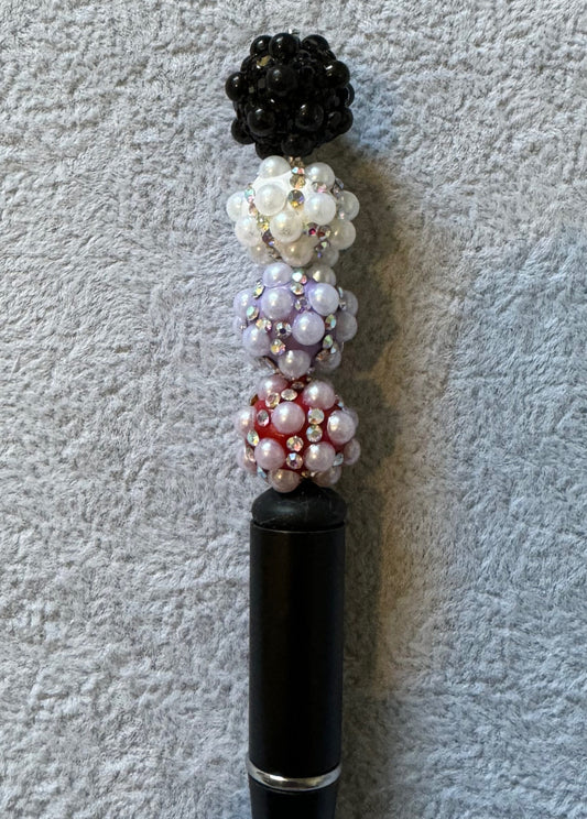 Fancy 14mm Pearl and Rhinestone Bead Mix for Beadable Pen Stylus Keychain Bracelet and more for Your DIY Creations