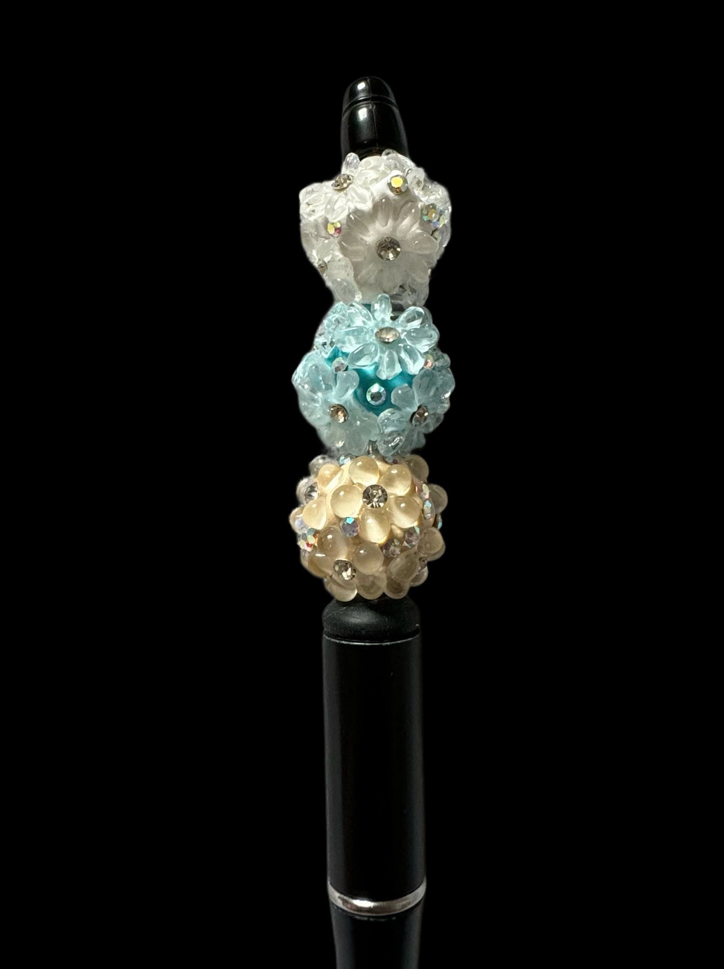 Gorgeous 19mm Acrylic Flower Beads with Centre Rhinestone for Beadable Pen Stylus Keychain Bracelet Earrings and More