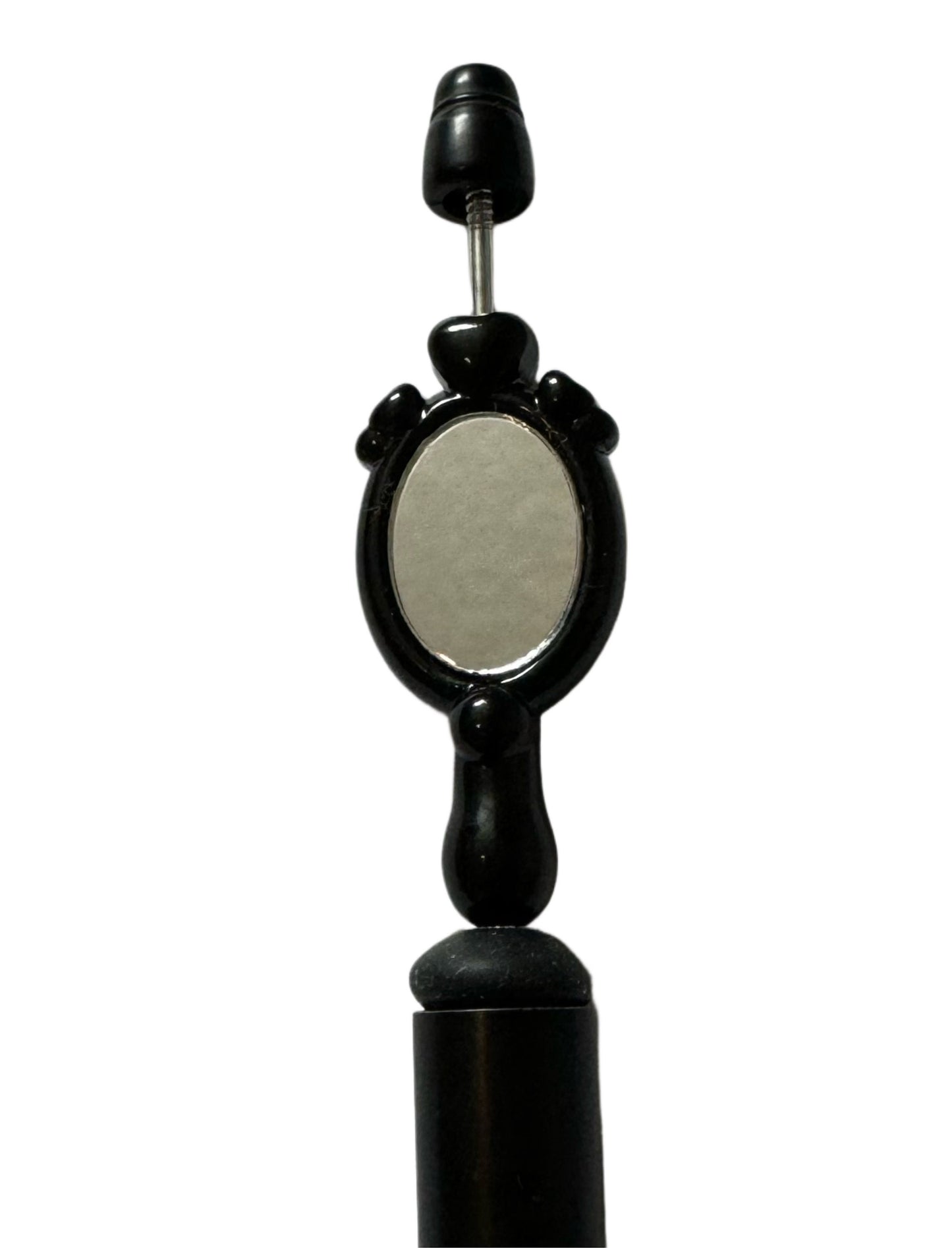 41mm Hand Held Acrylic Mirror Beads with Reflective Mirror for Beadable Pen Stylus Keychain Bracelet and more for Your DIY Creations