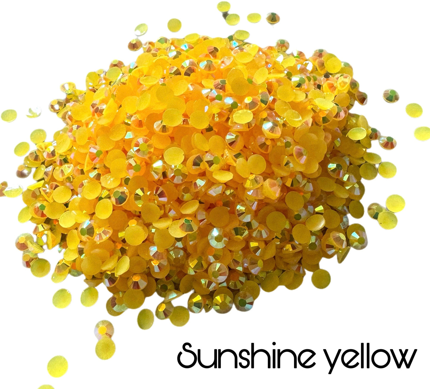 1,000 Pieces 4mm SS16 Jelly Resin Rhinestones Non-Hotfix Flatback. So Many AB Colors Available for Your DYI Projects, Nail Art and More!