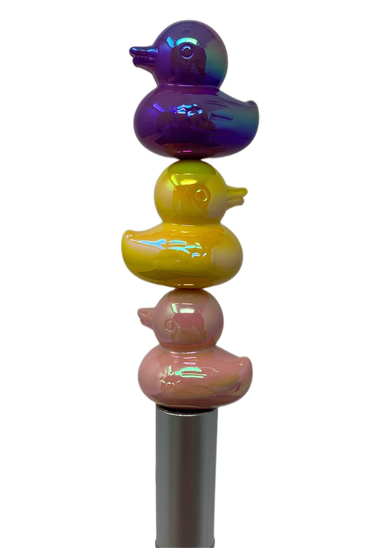 Now with More Colors! 22mm 3D Mixed Cute Duck Bead for Beadable Pen Stylus Keychain Bracelet and More! Rubber Duckie Style Cruising Ducks