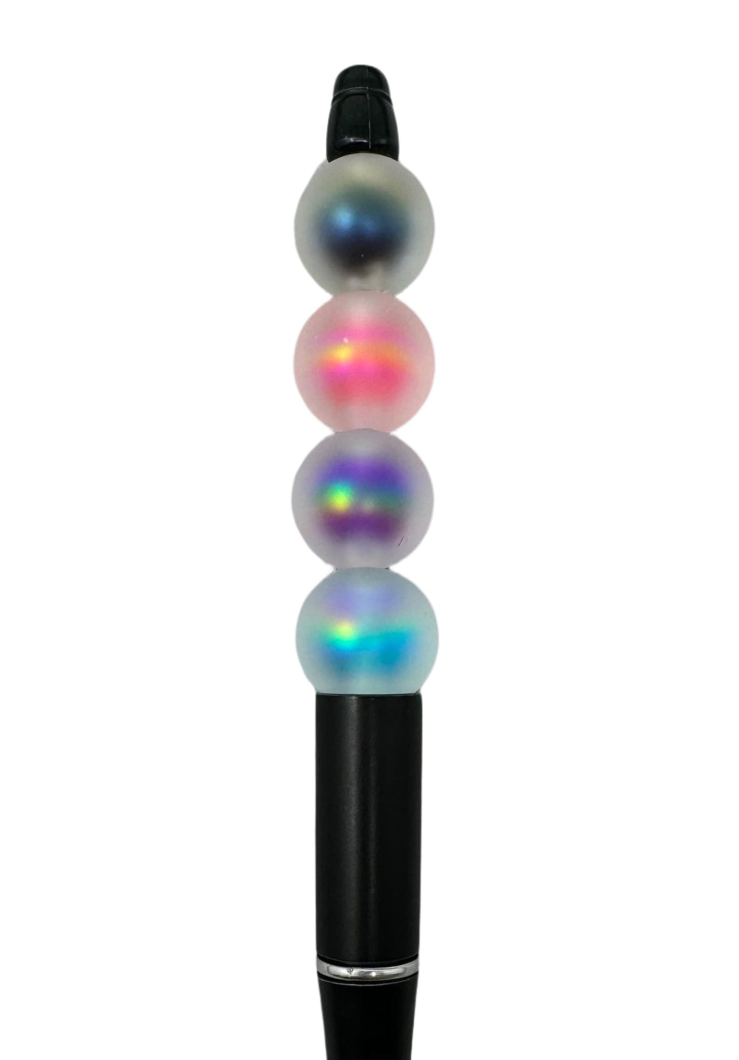 Double Layer Frosted Outside Round Acrylic Bead Mix for Beadable Pen Stylus Keychain Bracelet and more for Your DIY Creations