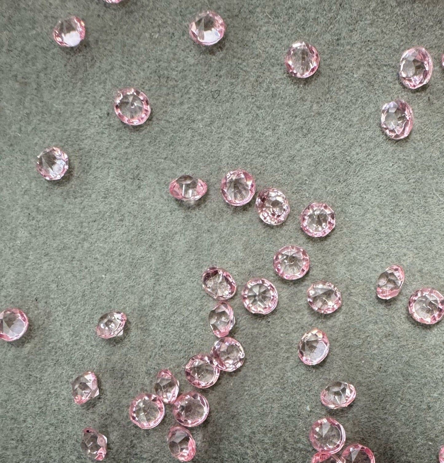 5, 10 or 20 gm Pink Diamond Like Confetti Glitter for Beadable Snow Globe Pens, Christmas Accents, Slime, Decoden, Nail Art and More!