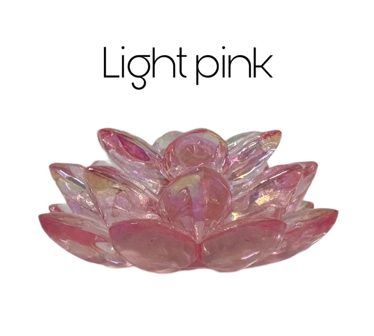 Lotus Flowers 3 Piece Sets Acrylic Beads for Beadable Pen Stylus Keychain Bracelet for Your DIY Creations