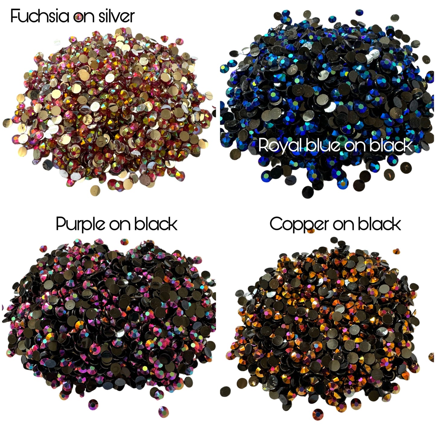 1,000 Pieces 4mm SS16 Jelly Resin Rhinestones Non-Hotfix Flatback. So Many AB Colors Available for Your DYI Projects, Nail Art and More!