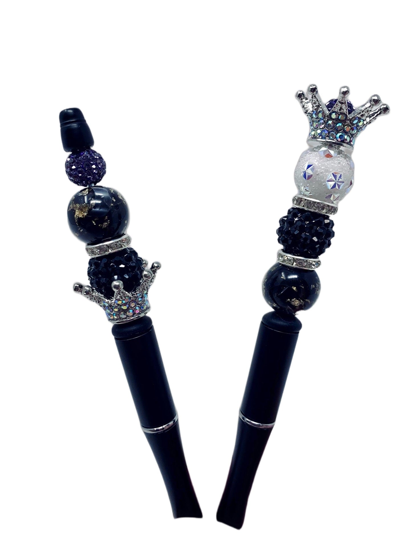 6 Different Colors of High Quality Metal and Rhinestone Crown Spacer Beads for Beadable Pen, Keychain and more for DIY Creations