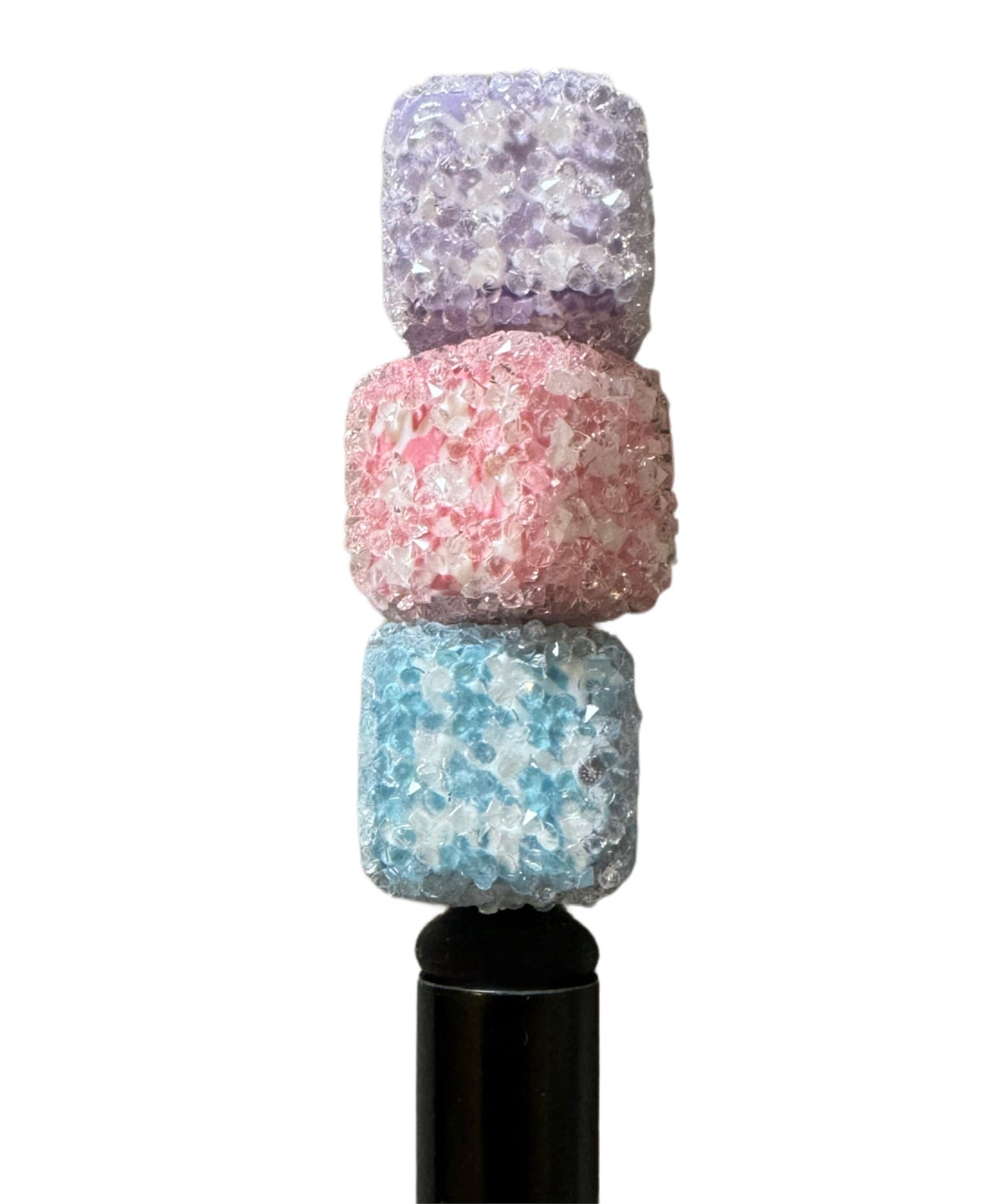 10 pieces 17mm Houndstooth Sugar Cubes or Squares for Beadable Pens, Keychains, Bracelets, and More! Perfect for Your DIY Creations!