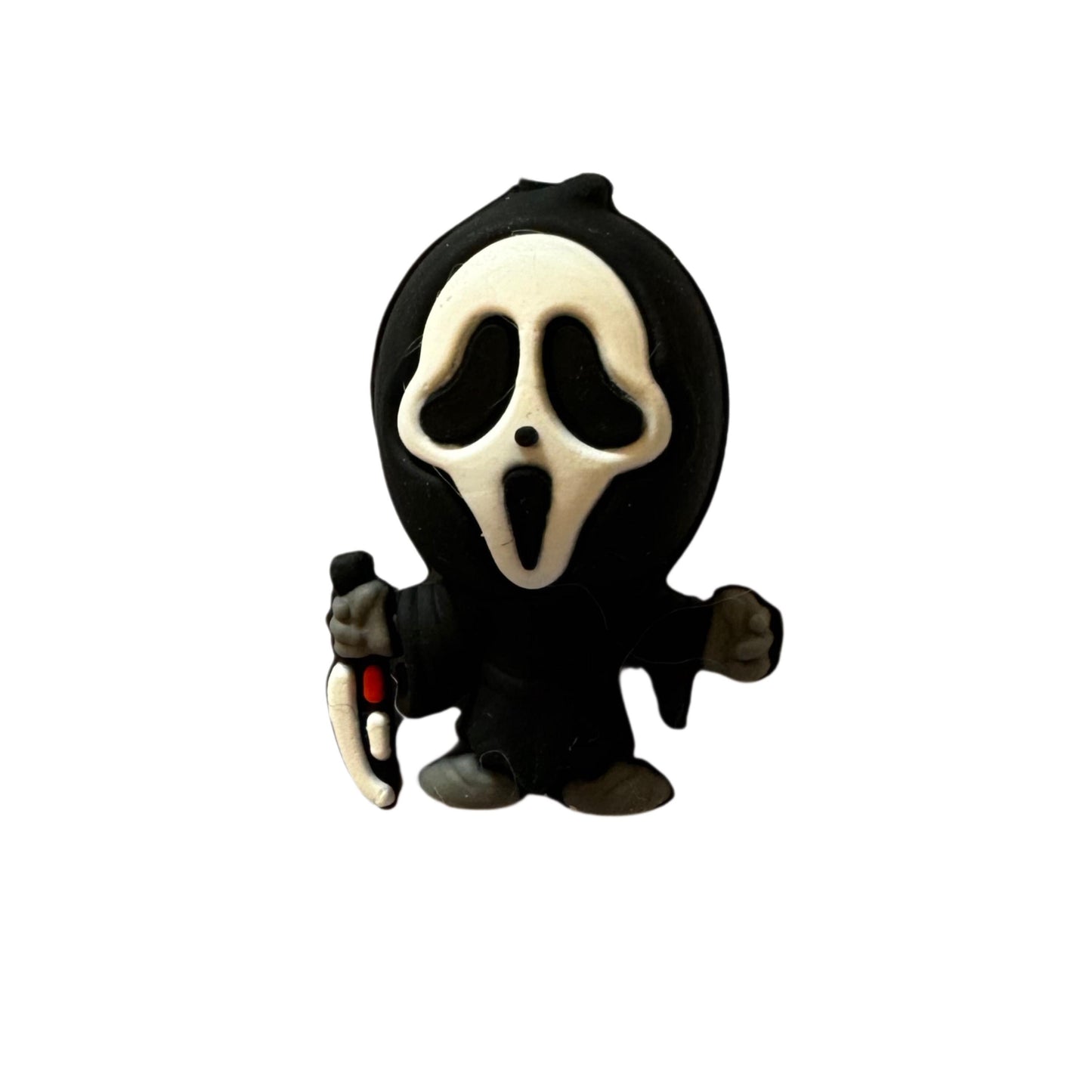 3d Ghost Face Character from Halloween Horror Film Silicone Focal Bead for Beadable Pens, Stylus, Bookmarks, Keychains and More!