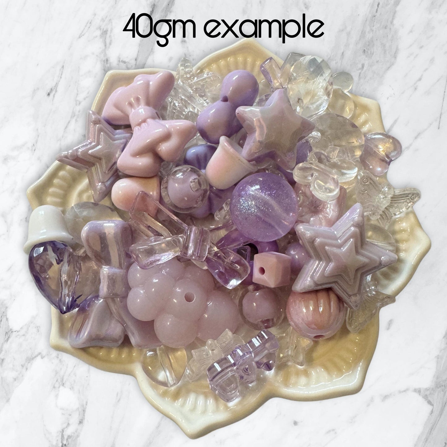 Bulk Bead and Pendant Soup Mix for Bracelets, Earrings, Keychain Bows and More! Great Assortment for Your DIY Projects!