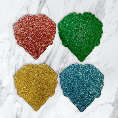 5 Pieces Hogwarts Wizarding School Houses Mix Flatback One Sided Glitter Back Planar Acrylic for Keychains, Badge Reels, Earrings and More!