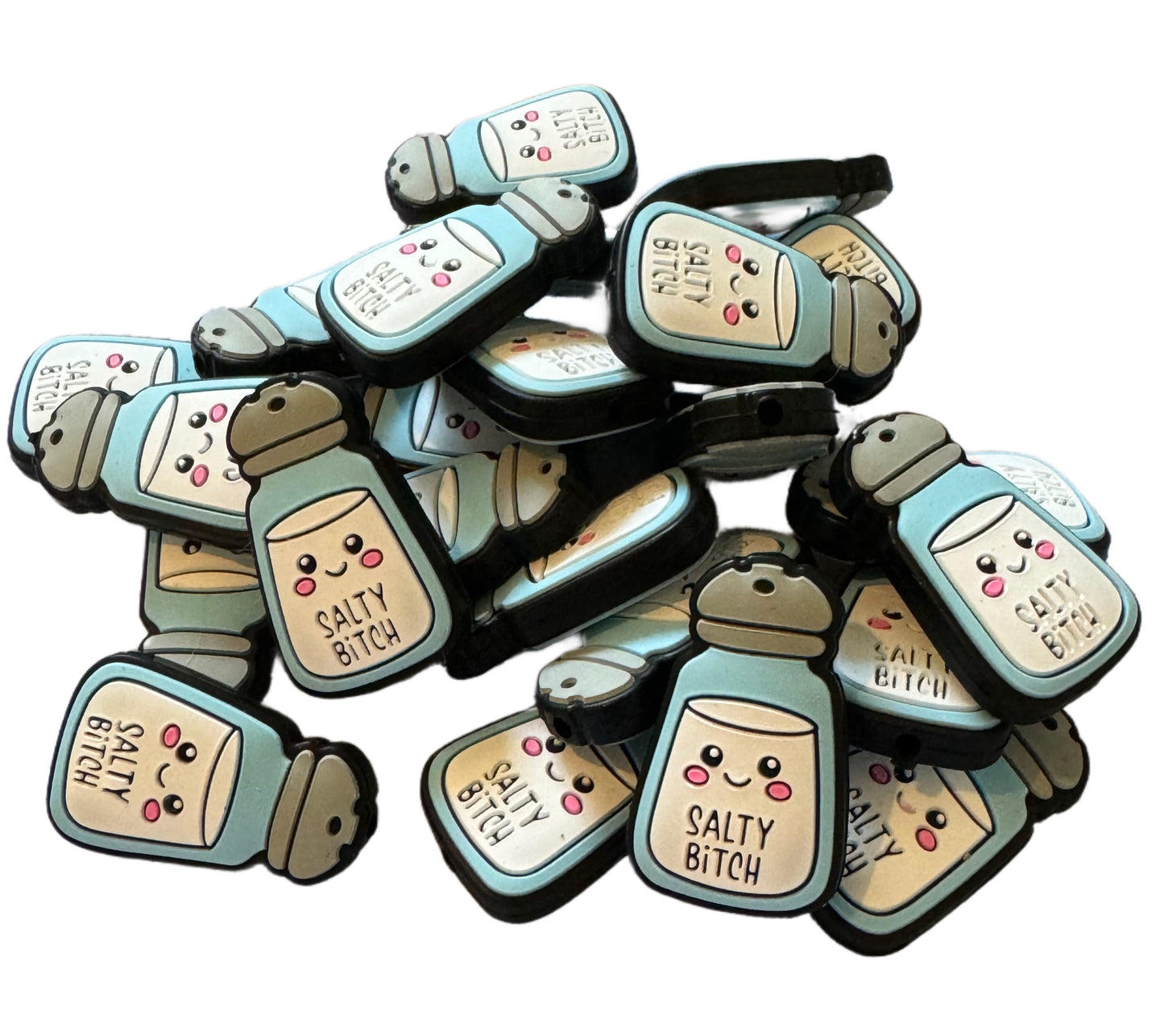 ADULT CONTENT! Salty Bitch Focal Bead for Beadable Pens, Stylus, Pencils, Keychains and More