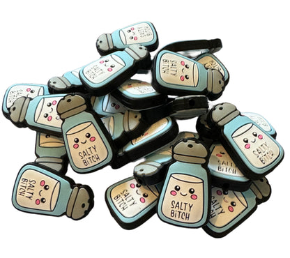 ADULT CONTENT! Salty Bitch Focal Bead for Beadable Pens, Stylus, Pencils, Keychains and More