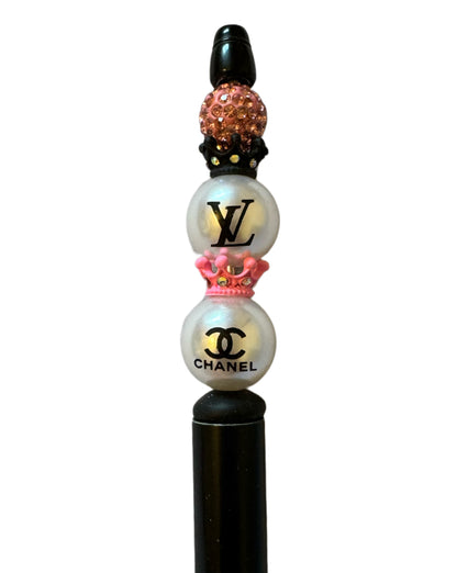 Small Colored Metal and Rhinestone Crown Beads or Spacers for Beadable Pen, Stylus, Keychain, Bracelet and more.