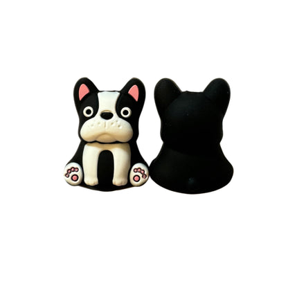 3d Kawaii Frenchie French Bulldog Silicone Focal Bead for Beadable Pens, Stylus,, Keychains and More!