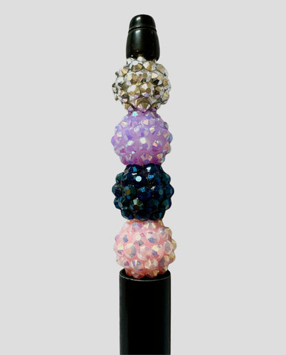 25 Pieces 12mmx13mm Acrylic Rhinestone Beads Mix for Beadable Pens, Keychains, Bracelets, Earrings and More. Perfect for Your DIY Projects!