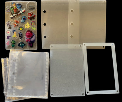 Make Your Own Picture or Keepsake Book with Inside Out Acrylic Characters!  Also Handy for Business Cards! Everything You Need in One Kit!
