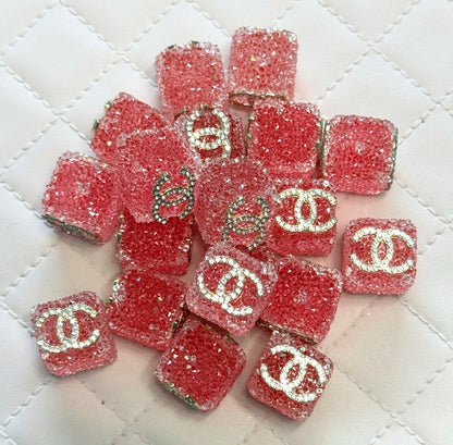 CC Sugar Cube Designer Inspired Bead for Beadable Pens, Stylus, Pencils, Keychains and More!