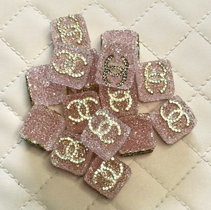 CC Sugar Cube Designer Inspired Bead for Beadable Pens, Stylus, Pencils, Keychains and More!