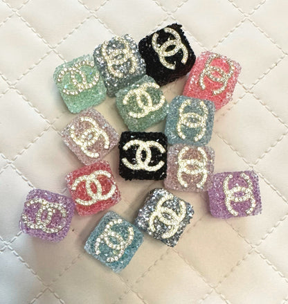 CC Sugar Cube Designer Inspired Bead for Beadable Pens, Stylus, Pencils, Keychains and More!
