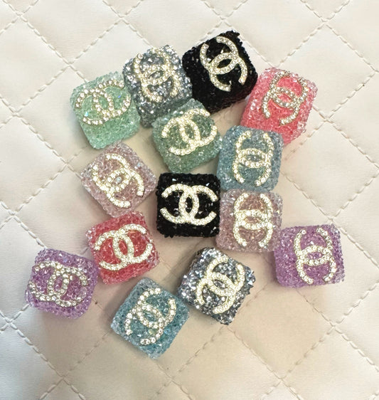 CC Sugar Cube Designer Inspired Bead for Beadable Pens, Stylus, Pencils, Keychains and More!