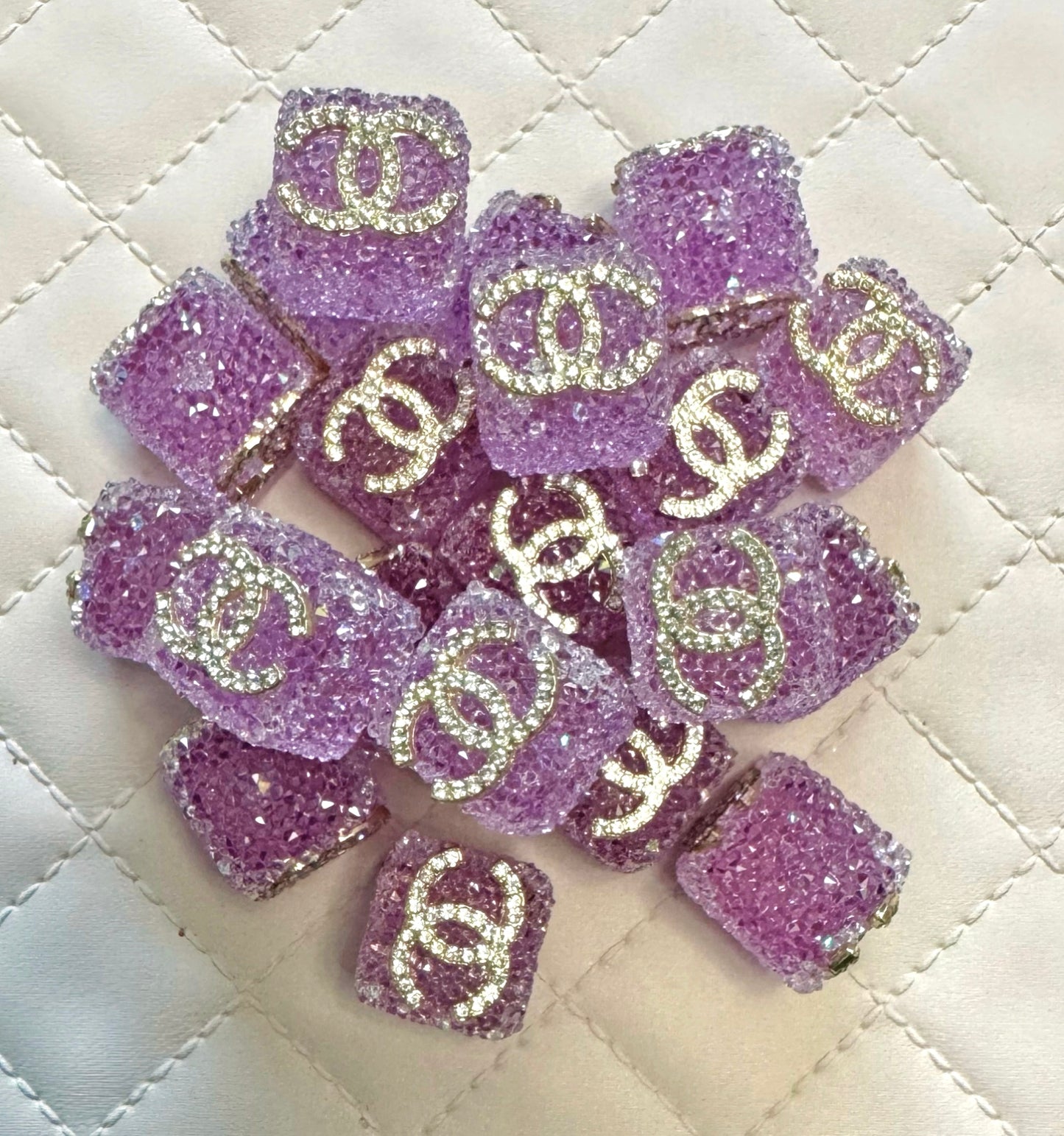 CC Sugar Cube Designer Inspired Bead for Beadable Pens, Stylus, Pencils, Keychains and More!