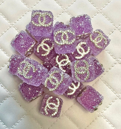 CC Sugar Cube Designer Inspired Bead for Beadable Pens, Stylus, Pencils, Keychains and More!