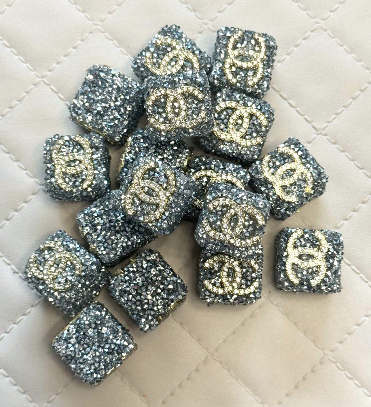CC Sugar Cube Designer Inspired Bead for Beadable Pens, Stylus, Pencils, Keychains and More!