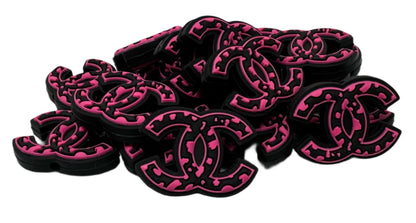 CC Animal Print Designer Inspired Silicone Focal Bead for Beadable Pens, Stylus, Pencils, Keychains and More